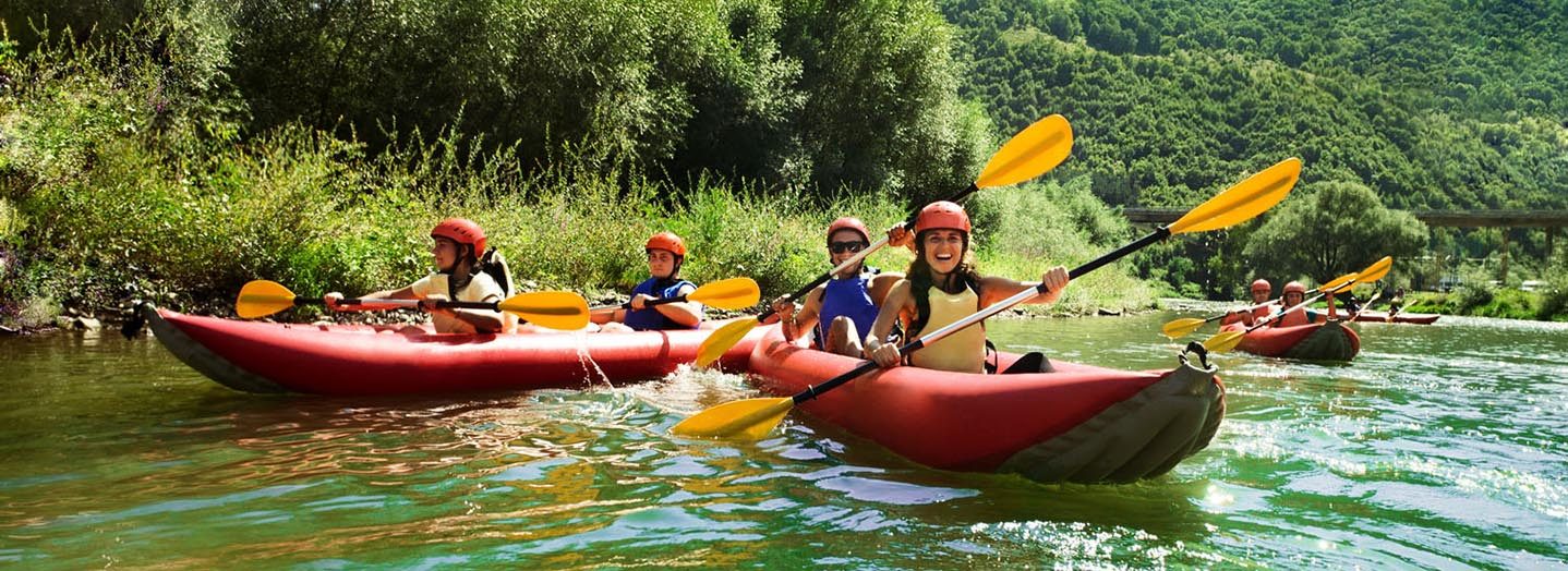 canoeing on the French Broad River