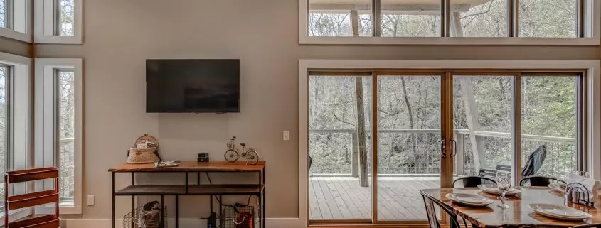 Interior of Pilot Cove Cabin in Brevard