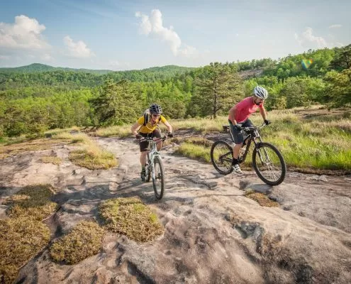 biking at Pilot Cove