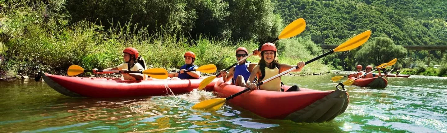 canoeing on the French Broad River