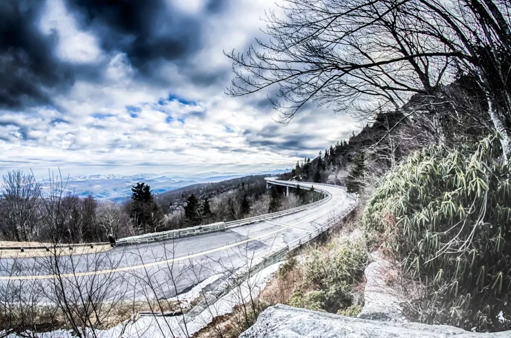 Winter in Pisgah National Forest and Brevard NC